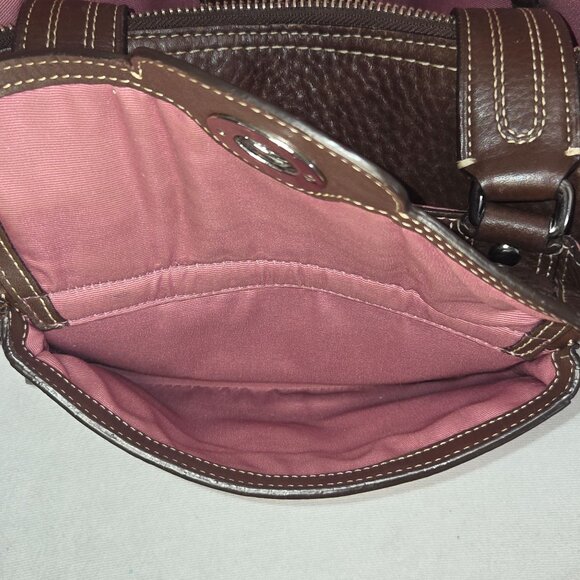 Coach 2009 Dome Top Brown Pebbled Leather Hampton Satchel Handbag 13963 - Picture 12 of 12